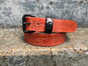 Brown 'Stamped Series' Minimalist Belt (Brass & Nickel Hardware Available)