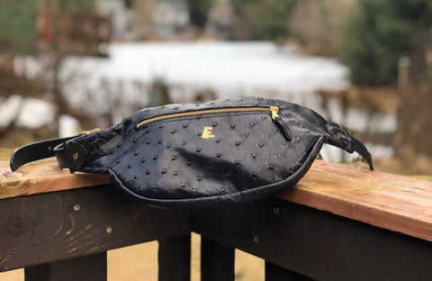 Ostrich Skin Crossbody